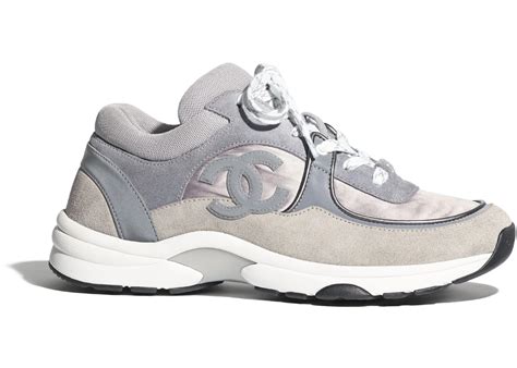 chanel trainers grey|chanel shoes women.